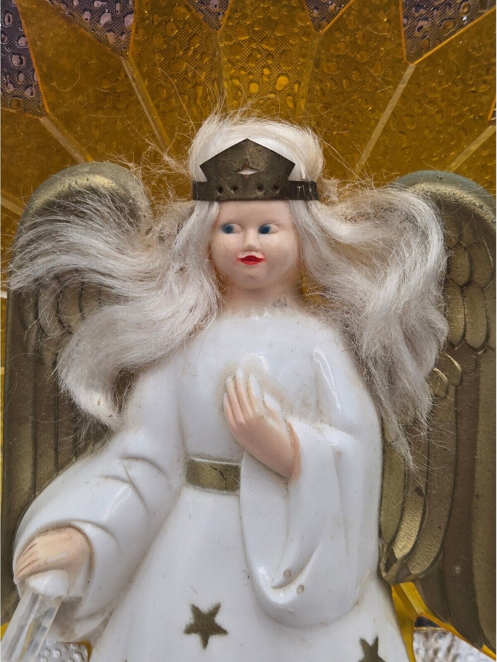 Glo-lite Illuminated Radiant-Ray Angel-Glo Angel Tree Topper Magic Wand